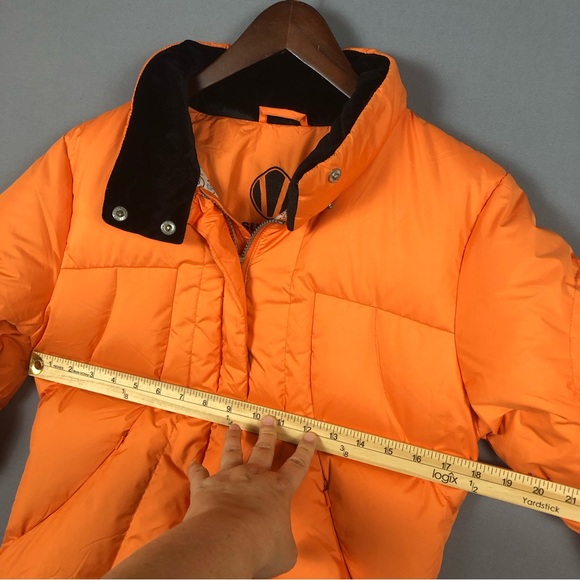 SUNICE Goose Down Puffer Jacket Coat Size 8 Full Zip Thumbhole Sleeve Inner Hood - Picture 16 of 16